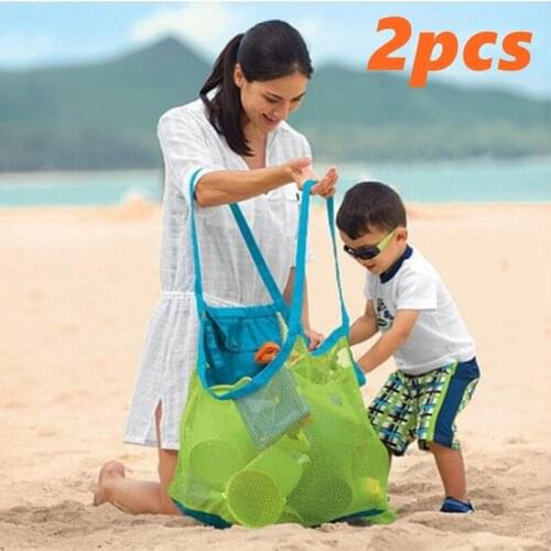 Children Beach Bag for Toys Storage Children Sand Away Protable Mesh Bag Kids Clothes Towel Bag Sundries Bags Kids Away Net Tote