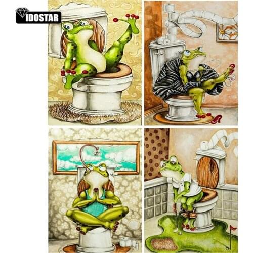 DIY Diamond Painting 5D Frog Diamond Embroidery Cartoon Full Square/Round Mosaic Paint With Diamond Picture Of Rhinestone
