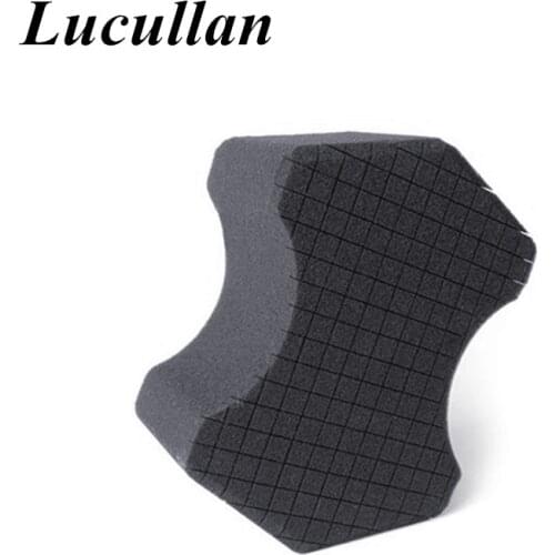 Lucullan Ultra Black Foam Detailing and Car Wash Sponge Ergonomic Design Perfect for Both Rinseless and Soap Washes