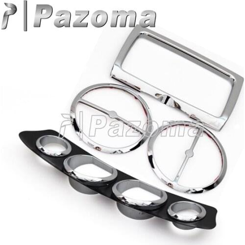 Chrome Inner Fairing Trim Gauge Screen Cover Kit For Harley 2014-Up Electra Glide Street Glide Ultra Limited Tri Glide