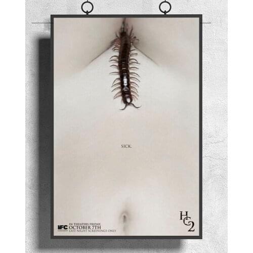 L013 THE HUMAN CENTIPEDE 2 Movie Horror Gore Shock Hostel SawSilk Fabric Poster Art Decor Indoor Painting Gift