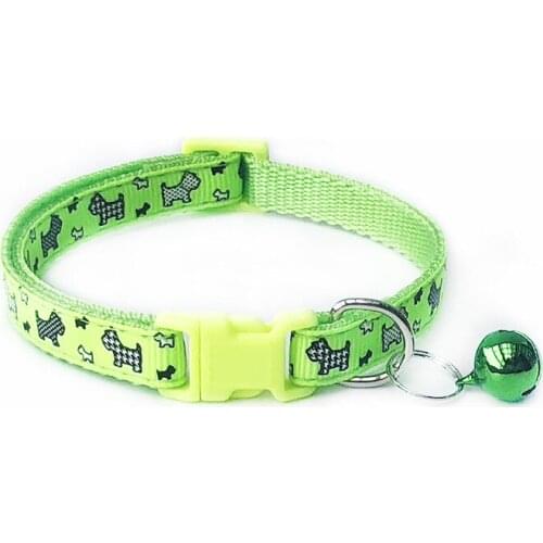 Easy Wear Puppy Small Dog Collar With Bell Adjustable Buckle Strap Cat Collar Pet Dog Supplies Cat Dog Accessories Chihuahua