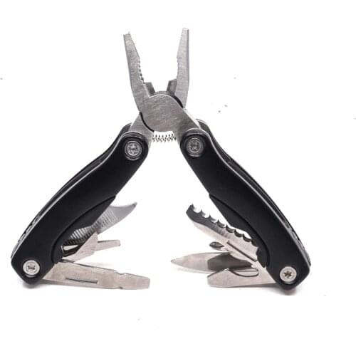 Mini Survival Multi Tool Pliers Serrated Knife Jaw Hand Tools kit Wire Cutter Screwdriver Knife Saw Multifunction