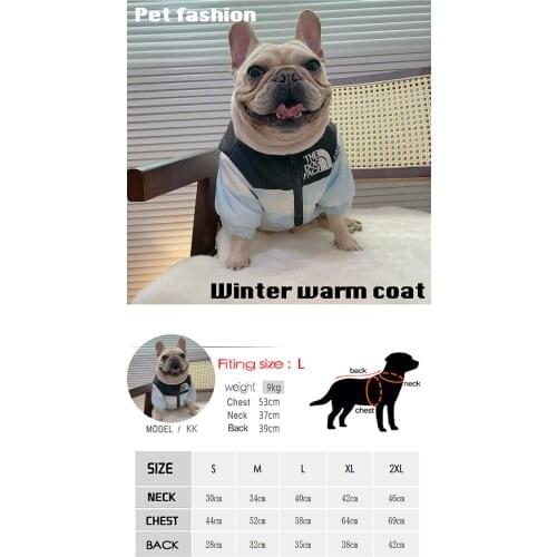 Fashion Pattern Dog Cat Puppy Costume Reflective Pet Clothes Winter Pet Dog Warm Coat Waterproof Dog Jacket