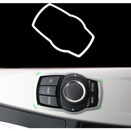 Car Interior Refit Multimedia Buttons Cover Sticker for BMW 1 3 4 5 7 Series X1 X3 X4 X5 X6 2013 - 2014 E81 E87 F30 F31 F34 F32