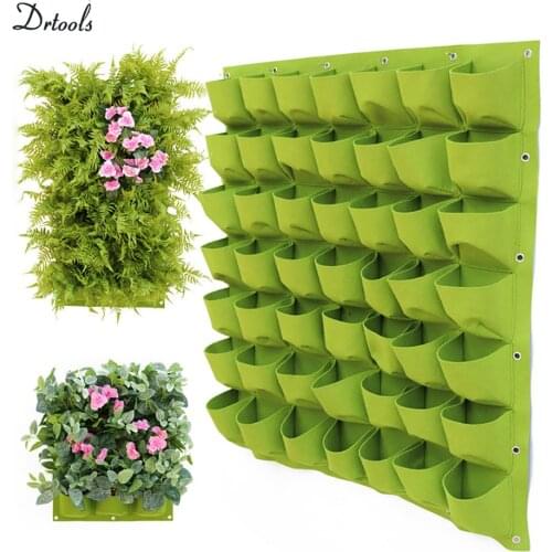 Wall Mount Hanging Planting Bags Home Supplies Multi Pockets DIY Grow Bag Planter Vertical Growing Vegetable Living Garden Bag