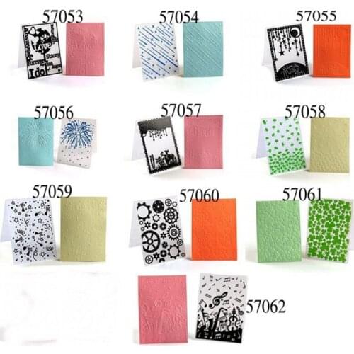 Embossing Folder For Scrapbooking Wedding Decor 1 Pcs Plastic Template Paper Cards Craft Card Making Photo Album