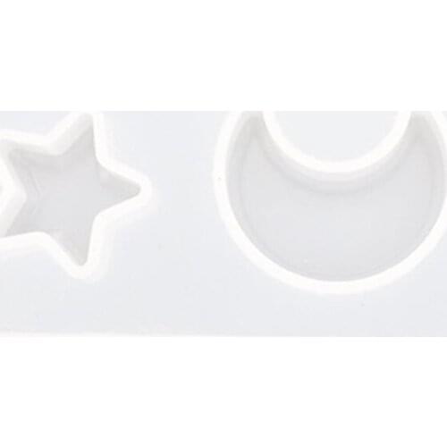 Translucent Silicon Mould Moon Star Mold AB Glue DIY Resin Making Crafts