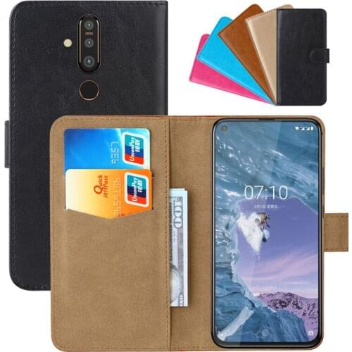 Luxury Wallet Case For Nokia X71 PU Leather Retro Flip Cover Magnetic Fashion Cases Strap