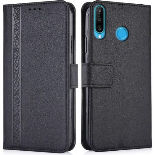 Luxury Flip Wallet Leather Case for Huawei P30 Lite MAR-LX2 MAR LX2 Magnetic Book Protect phone back Cover
