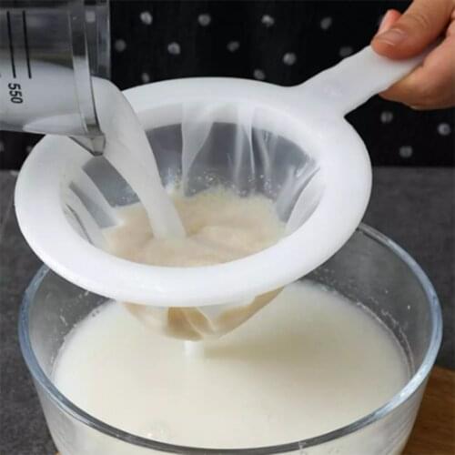 100/200/400 Mesh Kitchen Ultra-Fine Mesh Strainer Kitchen Nylon Mesh Filter Spoon For Suitable For Soy Milk Coffee Milk Yogurt