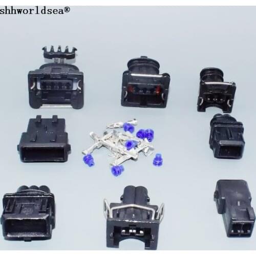 Shhworldsea 2,3,4,7P Junior Power Timer sealed fuel injector EV1 waterproof connector Ignition Coil Plug 357972753 282762-1