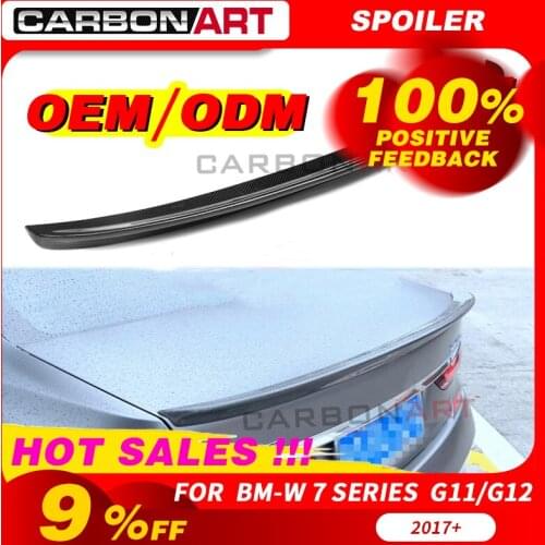 For bm-w G11 g12 Spoiler carbon fiber black trunk spoiler 7 series 740i 750i 750li 760i Spoiler Wings 2015
