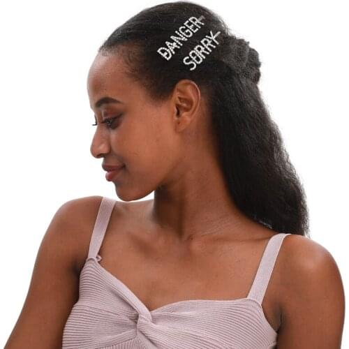 Tne Most Professional Manufacturer Word Hair Clips Fashion Hair Bobby Pins Letters Hairclips Dropshipping Available WHOLESALE