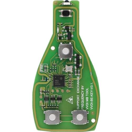 XHORSE VVDI BE Key Pro For Benz V1.5 PCB Remote Key Chip Improved Version Smart Key Shell With Logo Get one MB BGA Token