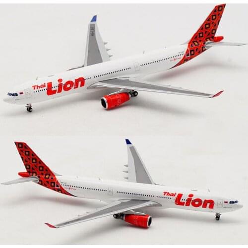 1:400 Scale Thai Lion Air Airways A330-300 Airline Model with Base Alloy Aircraft For Collectible Souvenir Show Gift Toy