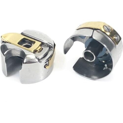 1pcs Flat car bobbin case industrial sewing machine universal bobbin case heat-proof titanium with shrapnel lock case bobbin