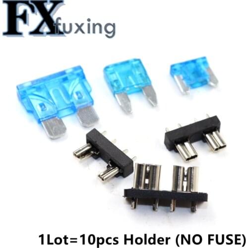 20pcs/lot Car Fuse Holder PCB Board Medium Mini Blade Auto Automotive Boat 32V For PCB Board Safety clip Insertion Type Hot New