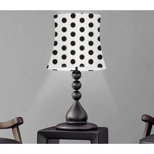 Polka Dot Design Lampshade for Table Lamp Textile Fabrics Modern Wall Lamp Shade Pendant Lamp Cover Home Bedroom Decoration