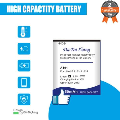 2850mAh UHANS A101 Battery for UHANS A101 A101S Replacement mobile Phone battery