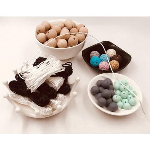 Baby Teether Accessories 5m 1.5mm for Mom Making Teething Necklace Nylon Cord