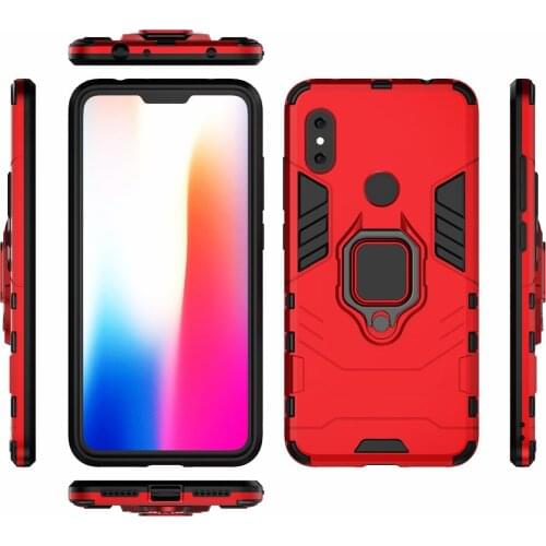 Phone Holder Finger Ring Case for Xiaomi Redmi Note 6 Pro Magnetic Armor Cover on for Xiomi Redmi Note 6 PRO Note6 6pro 6.26"