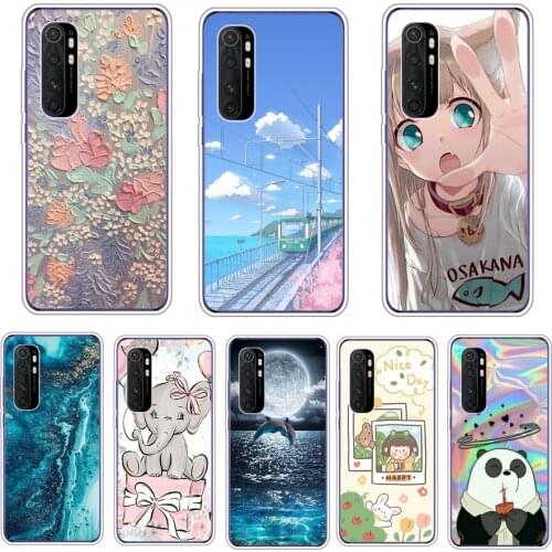 Case For Xiaomi Mi Note 10 lite Case Note10 Pro Silicone Back Cover Soft Phone Case For Xiaomi Note 10 lite Case Coque capas