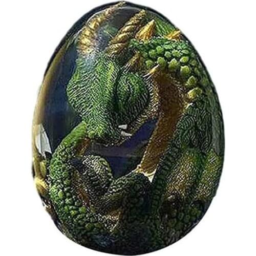 Lava Dragon Egg Ornamental Collection Glowing Dinosaur Egg Statue Resin Decor Birthday Christmas Gift Home Decor Desk Ornaments