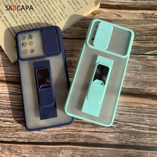 For Oneplus Nord Case Push Window Lens Protection Stand Phone Case For Oneplus 8T Clear Soft Silicon Shockproof Matte Back Cover