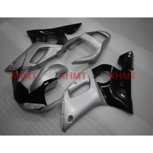 For YZFR6 1998 - 2002 Fairings for YAMAHA YZFR6 01 02 Full Body Kits YZF600 R6 98 99 Silvery Black Fairing Kits