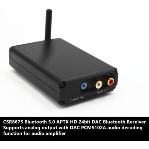 Used on automobiles Enjoy the lossless music transmission of the Bluetooth 5.0 audio decoder CSR8675 APTX HD + PCM5102 DAC