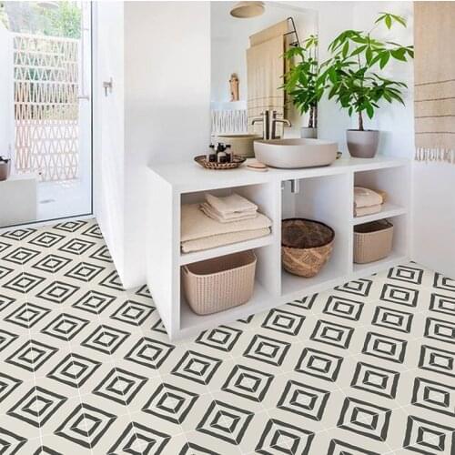 Wear-resistant Walkable Bathroom Floor Stickers,Peel Stick Self Adhesive Floor Tiles,Kitchen Living Room Decor Floor Decal