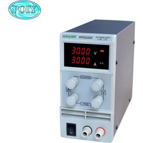 KPS303DF 30V3A 110V-230V 0.1V/0.001A EU LED Digital Adjustable Switch DC mA display