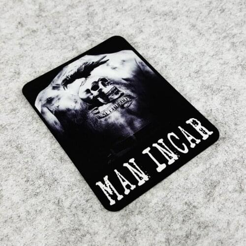 NO.S173 MAN IN CAR Creative Waterproof Funny Stickers EXPENDABLES Car Door Trunk Window Stickers and Decals