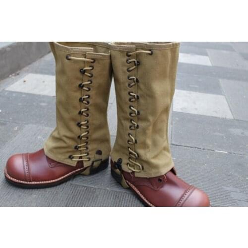 WWII WW2 US Army soldier Military Canvas Puttee Leggings Equipment-Military War Reenactments
