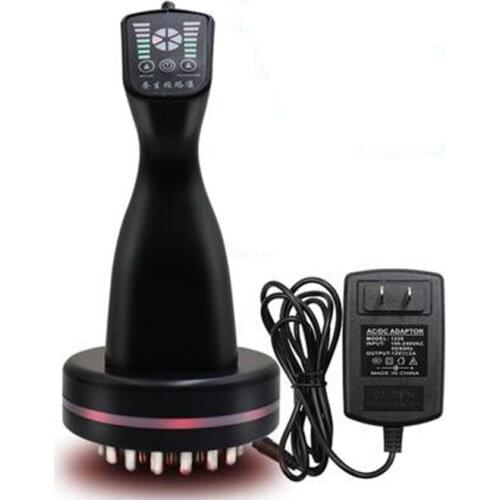 Micro-current meridians scrape the body infrared detoxification massage comb program hot dredging brush to promote blood relaxat