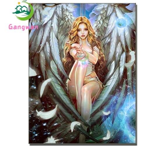 Wings Angel 5D Arts Crafts for Adult Diamond Painting Art Fantasy blonde woman Full Kit Figure diamond embroidery Cross Stitch