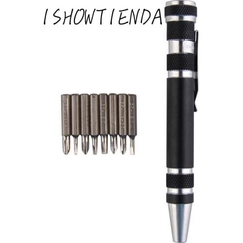 8 In 1 Pocket Precision Screwdriver Bit Set Torx Repair Tool Kit Handle Magnet Screwdriver Detachable Durable repair tool