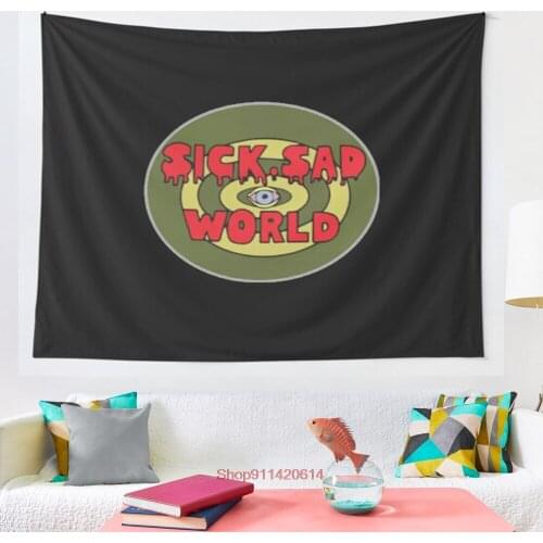 Sick sad world tapestry Wall Hanging Astrology Divination Bedspread Beach Matwitchcraft Mandalay Hippie Mandalas