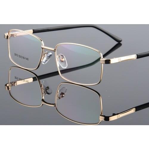 Full Frame Thick Gold Plated Full Frame Ultra Light Metal Alloy Optical Glasses Frame Unisex Prescription Frame
