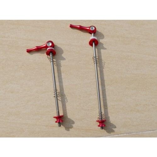 QR-1 Red High Quality Titanium Quick Release Skewer For MTB / Road Wheel Titanium Lightest Quick-Release Including 1 Pair