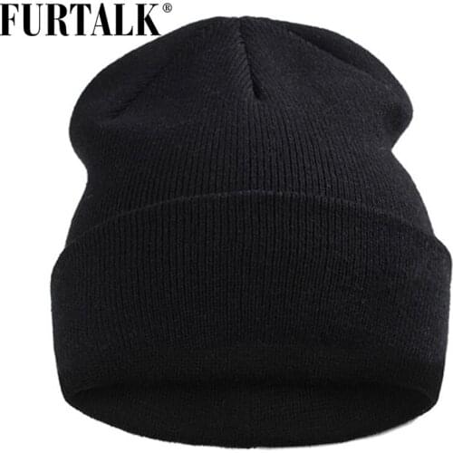 Furtalk Winter Hats for Women Men Knitted Beanie Hat Cap for Girls Female and Male Skullies Couples Stocking Hats Cap