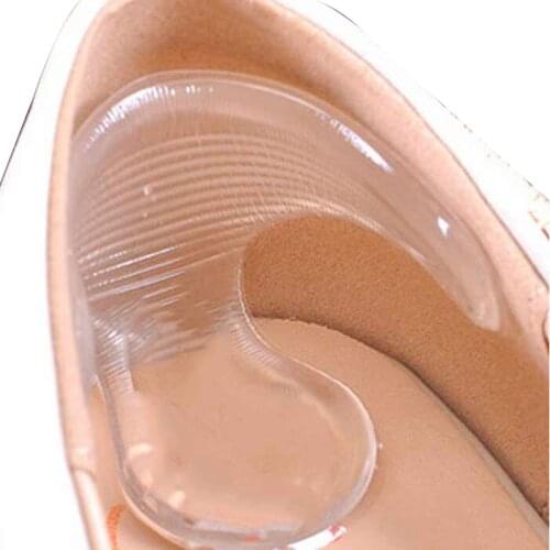 2Pcs=1Pair Silicone Insoles For Shoes High Heel Gel Pad Protector For Heels Rubbing Feet Care Pedicure Device Massage Gel Insole