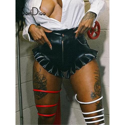 Женские завышенные шорты Soefdioo China At AliExpress