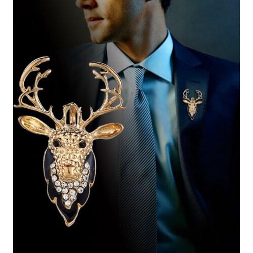 Naval Rudder Anchor Brooches Pins Rhinestone Mens Suit Shirt Collar Lapel Pin Metal Brooch Women Men Badge Jewelry Accessories