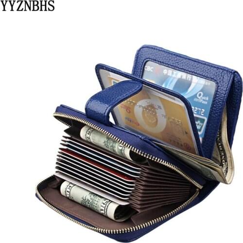 Genuine Leather Women Wallet Hasp Small Slim Coin Pocket Purse Women Wallets Cards Holders Luxury Brand Wallets Designer Purse