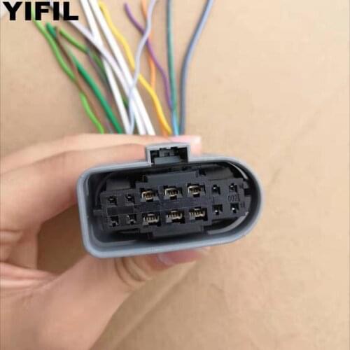 1pcs/lot 14 Pin/Way Female Headlight Lamp Plug Connector With Pigtail For Mercedes-Benz 180C 200C 260E 200E 260E 300ML 350ML