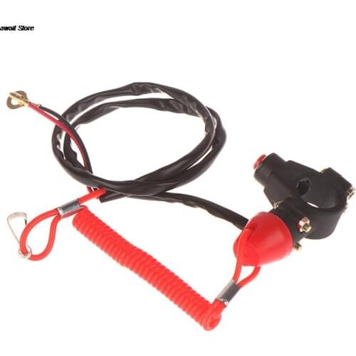 1PC ATV Motorcycle Boat Tether Lanyard Emergency Kill Stop Engine Switch Push Button for Pocket Mini Dirt Bike ATV Quad