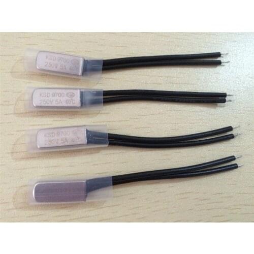 10pcs KSD9700 145~150 Degree Temperature Control Switch Thermal Protector N/C 5A/250V