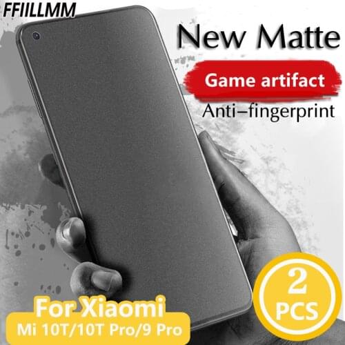 2Pcs/Lot Matte Tempered Glass For Xiaomi Mi 9 10T Pro 5G Screen Protectors For Mi 10T Lite 5G Full Protective Glass For Mi 9 Pro